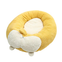 HKM-6671677 Corgi Shaped Soft Pet Bed for Dogs and Cats - Plush Sleeping Mat in Multiple Sizes