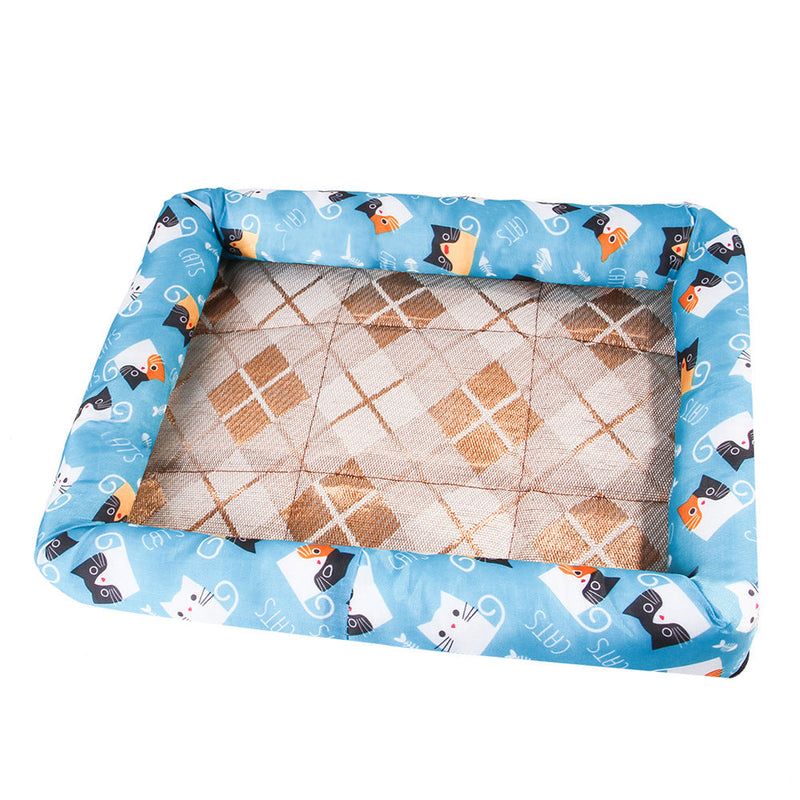 HKM-6672445 Cooling Dog and Cat Mat - Ice Silk Material with Oxford Cloth and Cotton Filling