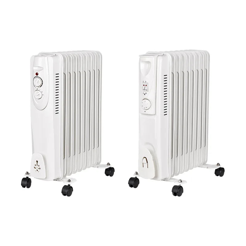 HKM-667283 Oil Filled Radiator Heater with Adjustable Thermostat - 2000W, 2500W Options, Fast Heating for Home and Office Use