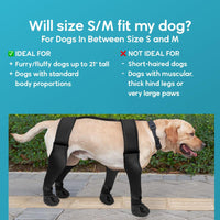 HKM-6673469 Waterproof Non-Slip Dog Boots for All Sizes - Anti-Dirty, Wear-Resistant Design