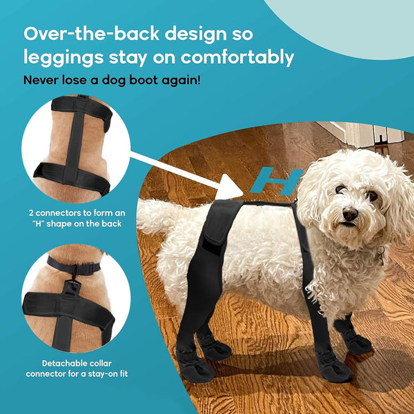 HKM-6673469 Waterproof Non-Slip Dog Boots for All Sizes - Anti-Dirty, Wear-Resistant Design