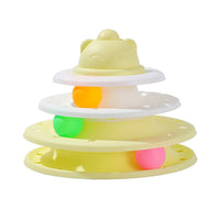 HKM-6675005 Interactive Cat Self-Hi Track Amusement Plate Educational Toy - Various Colors Available