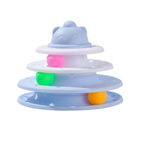 HKM-6675005 Interactive Cat Self-Hi Track Amusement Plate Educational Toy - Various Colors Available