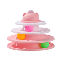 HKM-6675005 Interactive Cat Self-Hi Track Amusement Plate Educational Toy - Various Colors Available