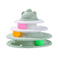 HKM-6675005 Interactive Cat Self-Hi Track Amusement Plate Educational Toy - Various Colors Available