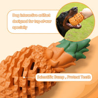 HKM-6675645 Durable Pineapple Dog Chew Toy for Aggressive Chewers - Safe Natural Rubber Teething Toy