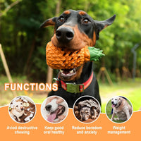 HKM-6675645 Durable Pineapple Dog Chew Toy for Aggressive Chewers - Safe Natural Rubber Teething Toy