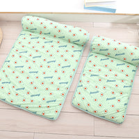 HKM-6676029 Cooling Ice Silk Pet Mat with Pillow - Breathable Outdoor Cat Bed, Washable & Portable for Travel