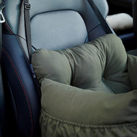 HKM-6676413 Pet Car Safety Seat Bed for Dogs and Cats – Multifunctional Driving Companion in Green