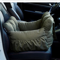 HKM-6676413 Pet Car Safety Seat Bed for Dogs and Cats – Multifunctional Driving Companion in Green