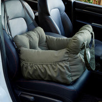 HKM-6676413 Pet Car Safety Seat Bed for Dogs and Cats – Multifunctional Driving Companion in Green