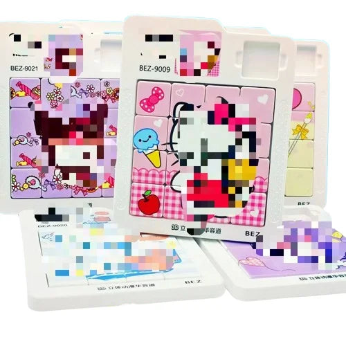 HKM-667667 Cute Anime Sliding Block Puzzle for Kids - Logic & Thinking Development Toy