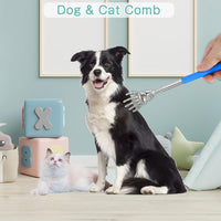 HKM-6677437 Retractable Cat Teaser Wand with Grooming Comb for Interactive Play and Bonding