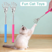 HKM-6677437 Retractable Cat Teaser Wand with Grooming Comb for Interactive Play and Bonding