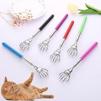 HKM-6677437 Retractable Cat Teaser Wand with Grooming Comb for Interactive Play and Bonding