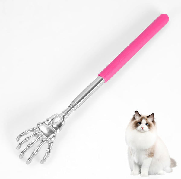 HKM-6677437 Retractable Cat Teaser Wand with Grooming Comb for Interactive Play and Bonding