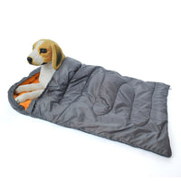 HKM-6678205 Cozy Polyester Dog Sleeping Bag in Orange, Wine Red, and Light Gray