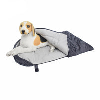 HKM-6678205 Cozy Polyester Dog Sleeping Bag in Orange, Wine Red, and Light Gray