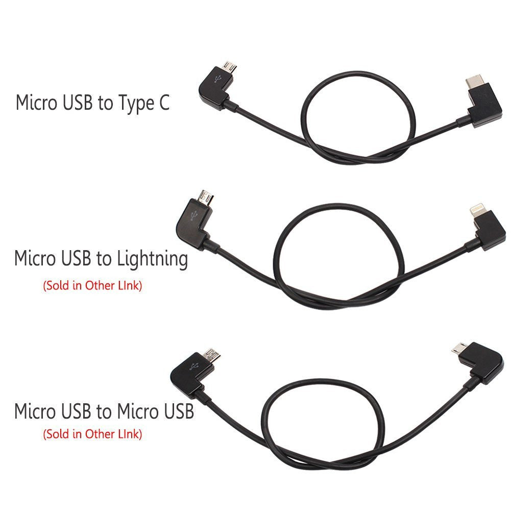 HKM-668051 Universal OTG Charging Cable - USB Adapter for Android and Apple Devices, 0.3M Length