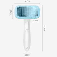 HKM-6681405 Automatic Pet Hair Removal Comb for Dogs and Cats - One-Click Universal Design, Compact Size 10.7*19.5cm