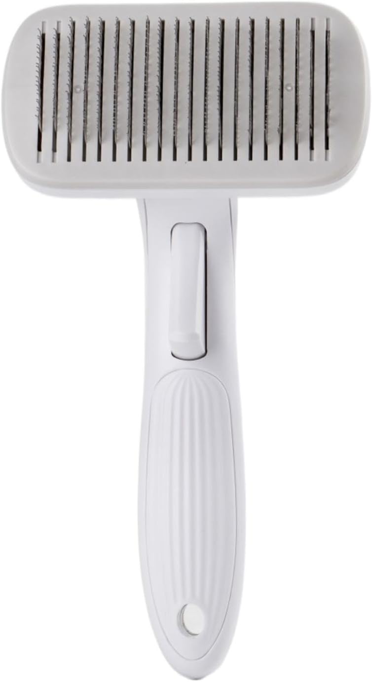 HKM-6681405 Automatic Pet Hair Removal Comb for Dogs and Cats - One-Click Universal Design, Compact Size 10.7*19.5cm