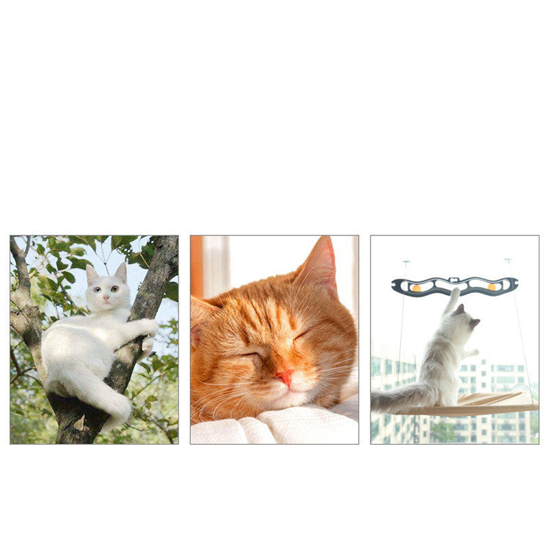 HKM-6681533 Cat Litter Sucker Hanging Window Hammock with Oxford Cloth and Steel Wire - Multiple Colors Available