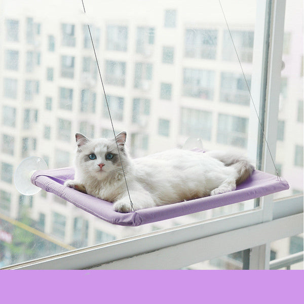 HKM-6681533 Cat Litter Sucker Hanging Window Hammock with Oxford Cloth and Steel Wire - Multiple Colors Available