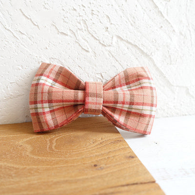 HKM-6682173 Stylish Polyester Bow Tie Collar for Pets - Multiple Sizes Available