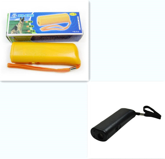 HKM-6683197 Ultrasonic Dog Training Device with LED Flashlight – 3-in-1 Repeller for Dog Behavior Control