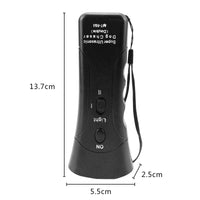 HKM-6683197 Ultrasonic Dog Training Device with LED Flashlight – 3-in-1 Repeller for Dog Behavior Control