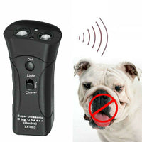 HKM-6683197 Ultrasonic Dog Training Device with LED Flashlight – 3-in-1 Repeller for Dog Behavior Control