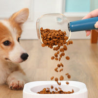 HKM-6683709 Transparent Dog and Cat Food Measuring Spoon Bag Clip - 250ML Capacity in Multiple Colors