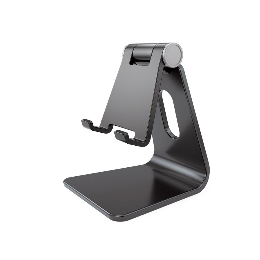 HKM-668371 Adjustable Folding Mobile Phone Holder for Desktop Use – Black, White, Pink, Blue