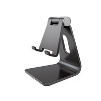 HKM-668371 Adjustable Folding Mobile Phone Holder for Desktop Use – Black, White, Pink, Blue