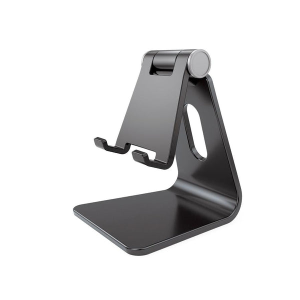 HKM-668371 Adjustable Folding Mobile Phone Holder for Desktop Use – Black, White, Pink, Blue
