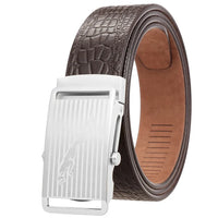 HKM-668371 Leather 3.5CM Belt with Steel Buckle - Model LY36-61518-8