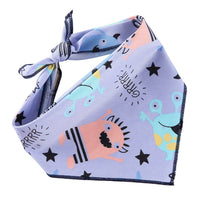 HKM-6684093 Adjustable Cotton Dog Bandana for Small to Large Pets - Triangle Scarf, Checkered Pattern