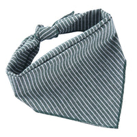 HKM-6684093 Adjustable Cotton Dog Bandana for Small to Large Pets - Triangle Scarf, Checkered Pattern