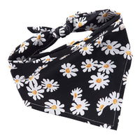 HKM-6684093 Adjustable Cotton Dog Bandana for Small to Large Pets - Triangle Scarf, Checkered Pattern