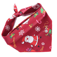 HKM-6684093 Adjustable Cotton Dog Bandana for Small to Large Pets - Triangle Scarf, Checkered Pattern