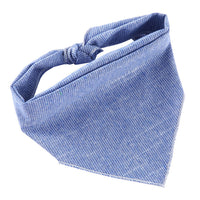 HKM-6684093 Adjustable Cotton Dog Bandana for Small to Large Pets - Triangle Scarf, Checkered Pattern