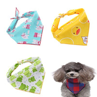 HKM-6684093 Adjustable Cotton Dog Bandana for Small to Large Pets - Triangle Scarf, Checkered Pattern