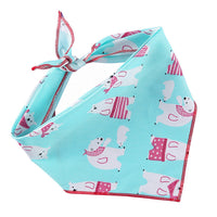 HKM-6684093 Adjustable Cotton Dog Bandana for Small to Large Pets - Triangle Scarf, Checkered Pattern