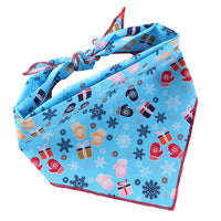 HKM-6684093 Adjustable Cotton Dog Bandana for Small to Large Pets - Triangle Scarf, Checkered Pattern