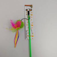 HKM-6684733 Colored Ball Cat Teaser Wand for Interactive Playtime