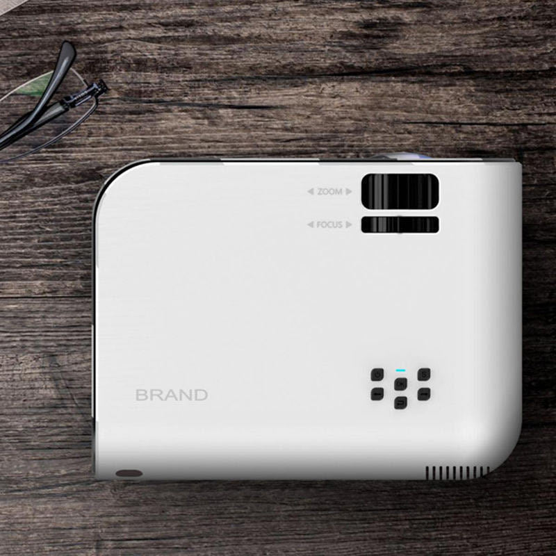 HKM-668499 HD 1080p Wireless Projector with USB, HDMI, and VGA Inputs for Mobile Devices