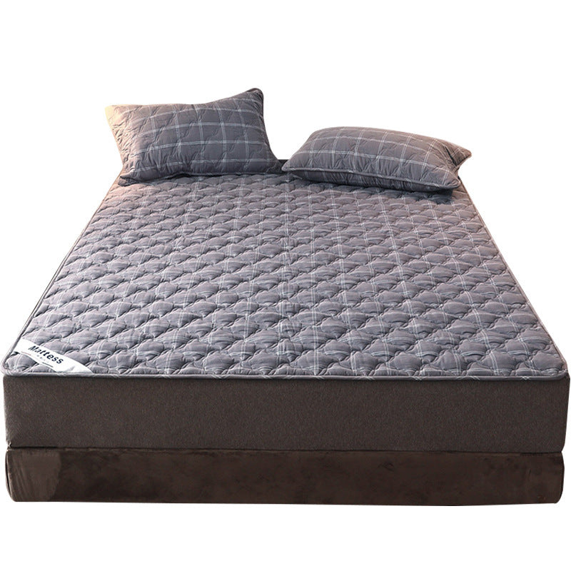 HKM-668499 Thin Cotton and Polyester Fiber Mattress Pad for Double Bed Home Use