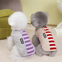 HKM-6685501 Casual Polyester Pet Vest in Purple, Blue, and Wine Red - Sizes S to XXL