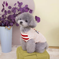 HKM-6685501 Casual Polyester Pet Vest in Purple, Blue, and Wine Red - Sizes S to XXL