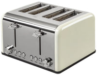 HKM-668563 4-Slice Automatic Pop-Up Toaster with Custom Pattern Design for Kitchen Use